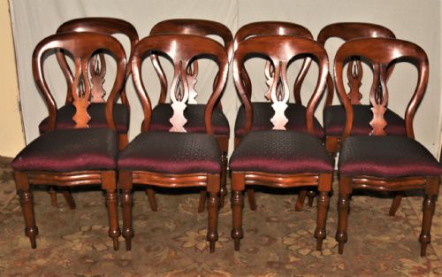 A Set of 8 Victorian Chairs.