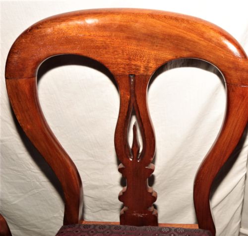fig 1. A set of 8 Victorian chairs.