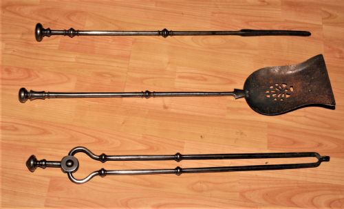 Georgian Steel Fire Irons.