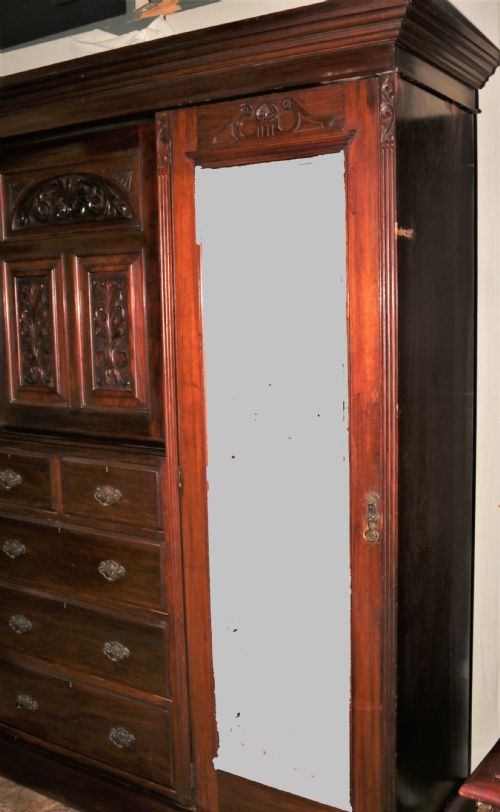 fig 1. Mahogany princess wardrobe.
