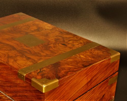 VICTORIAN WALNUT WRITING BOX1870 - ADDITIONAL PHOTO 3