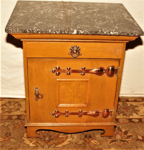 Arts & Crafts Bedside Cabinet.