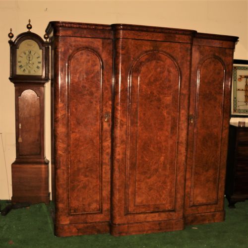 fig 1. Wonderful Victorian walnut 3 door wardrobe