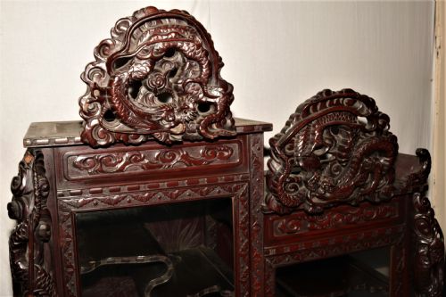 FANTASTIC QUALITY ORIENTAL DISPLAY CABINET - ADDITIONAL PHOTO 3