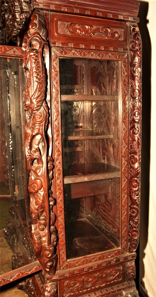 FANTASTIC QUALITY ORIENTAL DISPLAY CABINET - ADDITIONAL PHOTO 4