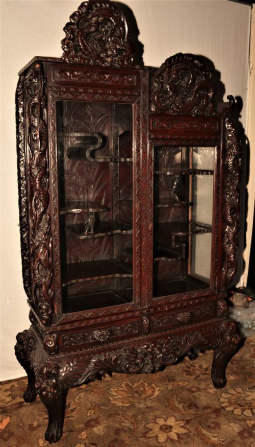 FANTASTIC QUALITY ORIENTAL DISPLAY CABINET - ADDITIONAL PHOTO 7