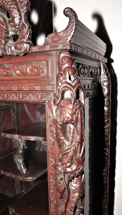 FANTASTIC QUALITY ORIENTAL DISPLAY CABINET - ADDITIONAL PHOTO 8