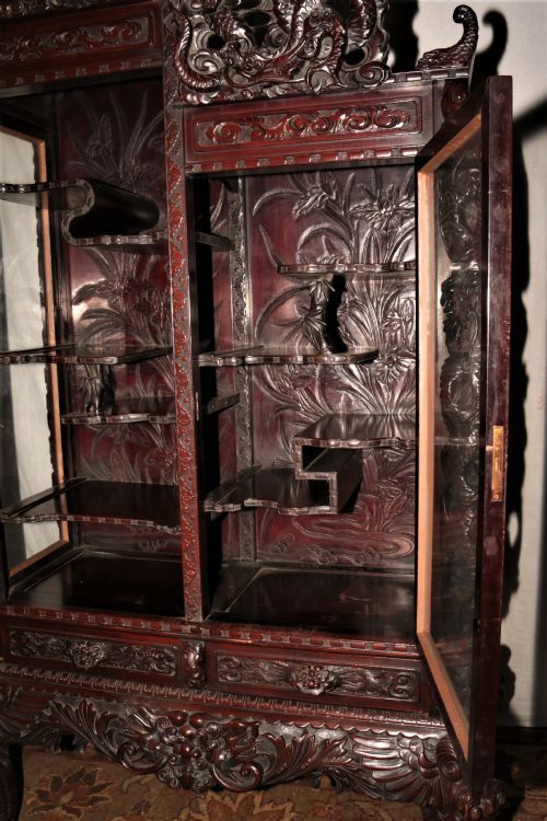 FANTASTIC QUALITY ORIENTAL DISPLAY CABINET - ADDITIONAL PHOTO 11