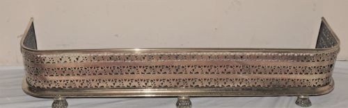 Victorian Brass Fire Curb.