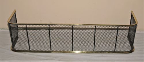Victorian Brass and Fretted Metal Fire Fender