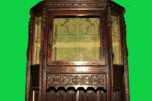 ANTIQUE OAK CABINET - ADDITIONAL PHOTO 5