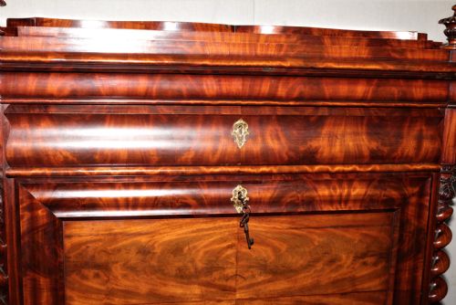 BIEDERMEIER DESK IN MAHOGANY - ADDITIONAL PHOTO 5