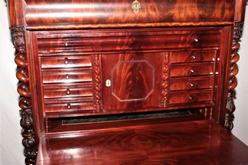 BIEDERMEIER DESK IN MAHOGANY - ADDITIONAL PHOTO 7