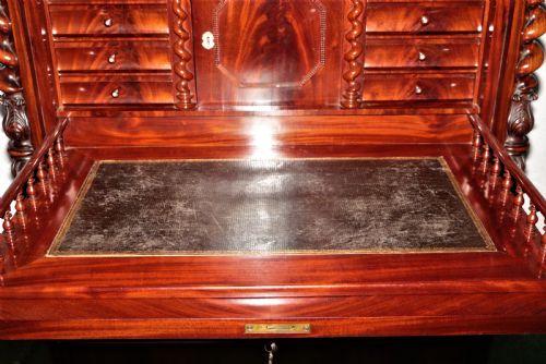 BIEDERMEIER DESK IN MAHOGANY - ADDITIONAL PHOTO 8