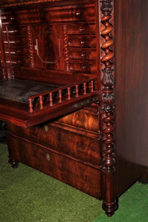 BIEDERMEIER DESK IN MAHOGANY - ADDITIONAL PHOTO 9