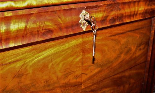 BIEDERMEIER DESK IN MAHOGANY - ADDITIONAL PHOTO 13