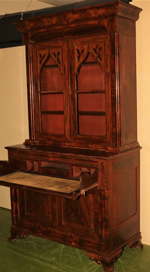 fig 1. Victorian secretaire bookcase 1860/70