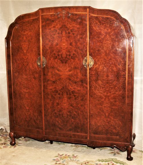 fig 1. Fantastic quality walnut bedroom suite
