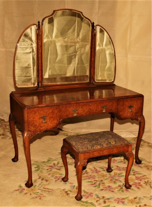 fig 2. Fantastic quality walnut bedroom suite