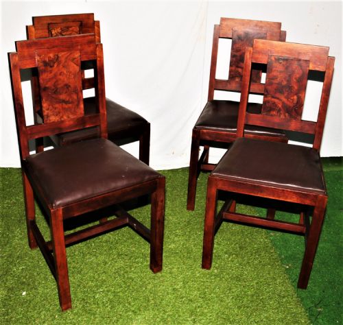 4 Deco Stand Chairs 1930.