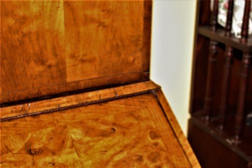 GEORGE 1 WALNUT BUREAU BOOKCASE - ADDITIONAL PHOTO 10