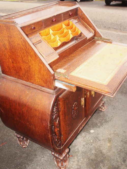 Rare Deco Bureau Oak