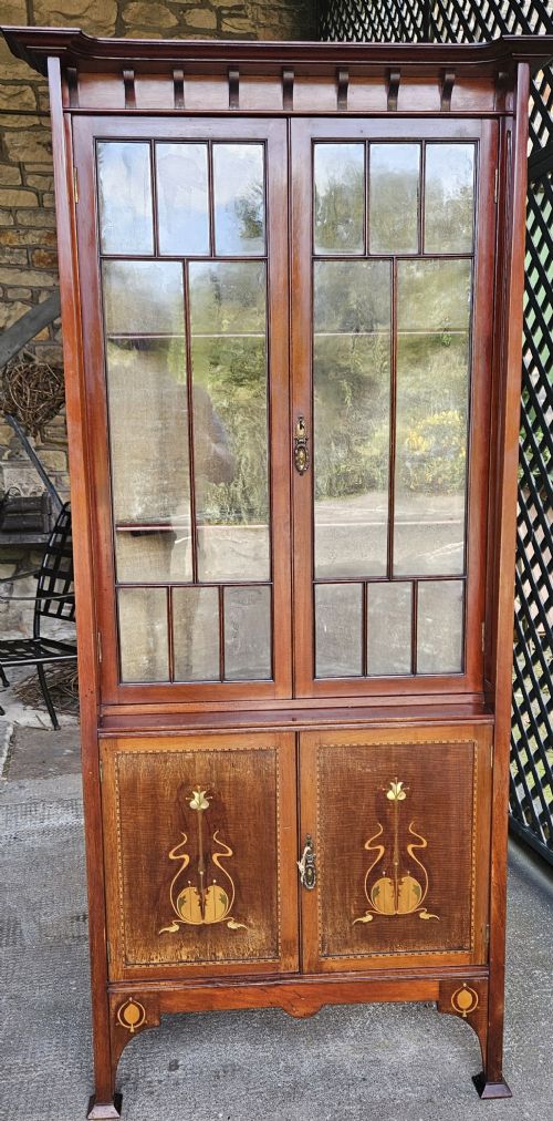 Art Nouveau Corner Cabinet