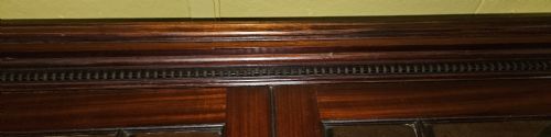 GEORGIAN MAHOGANY SECRETARY BOOKCASE - ADDITIONAL PHOTO 9