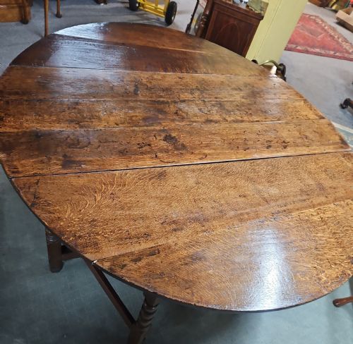 PERIOD OAK DOUBLE GATE LEG TABLE - ADDITIONAL PHOTO 2