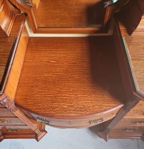 SATINWOOD DRESSING TABLE GILLOWS - ADDITIONAL PHOTO 9