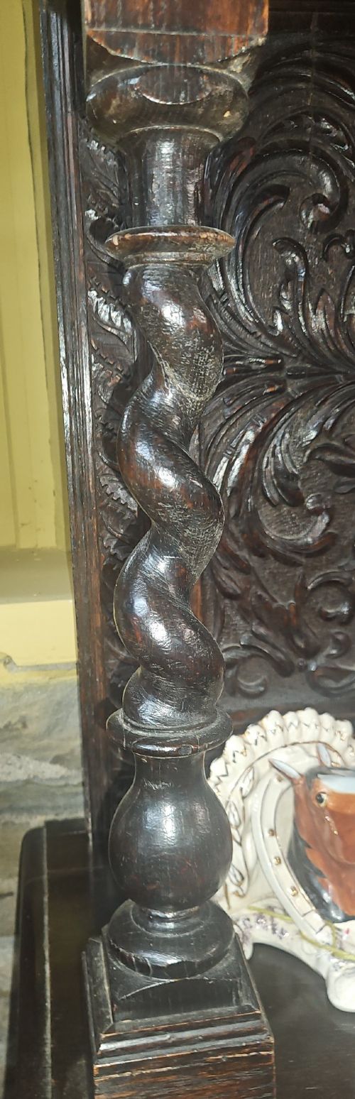 JACKOBEAN STYLE CARVED OAK DRESSER - ADDITIONAL PHOTO 1