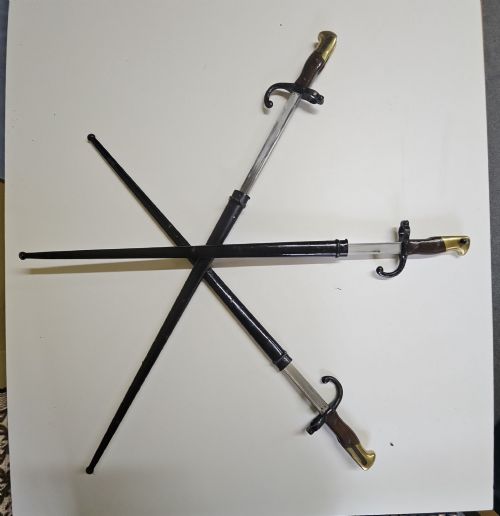 3 FRENCH BAYONETS 1880 - ADDITIONAL PHOTO 1