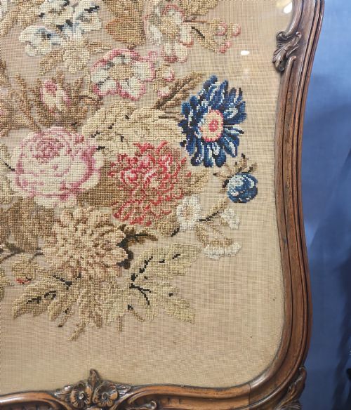 VICTORIAN WALNUT SCREEN - ADDITIONAL PHOTO 7