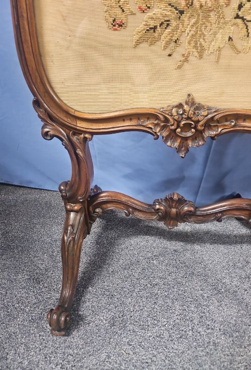 VICTORIAN WALNUT SCREEN - ADDITIONAL PHOTO 9