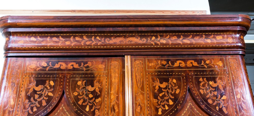 A Dutch Marquetry armoire. View V