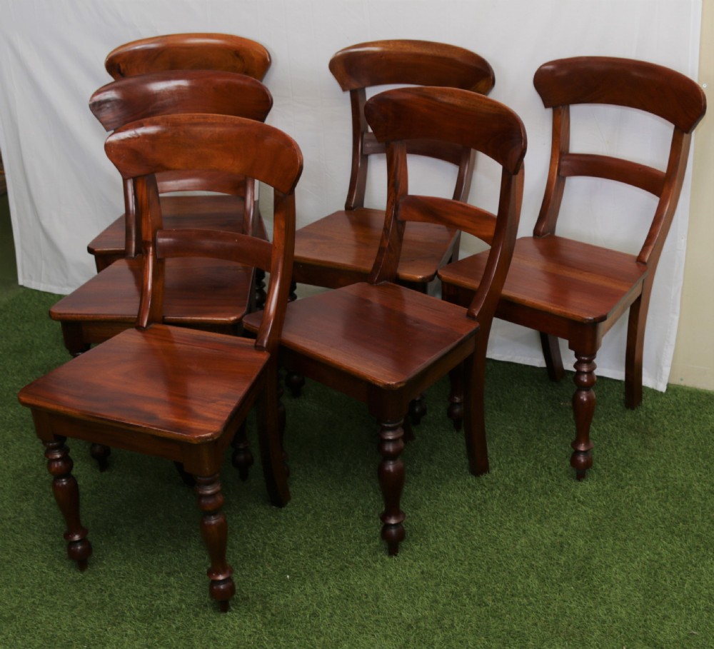 A set of 6 kitchen chairs . View II