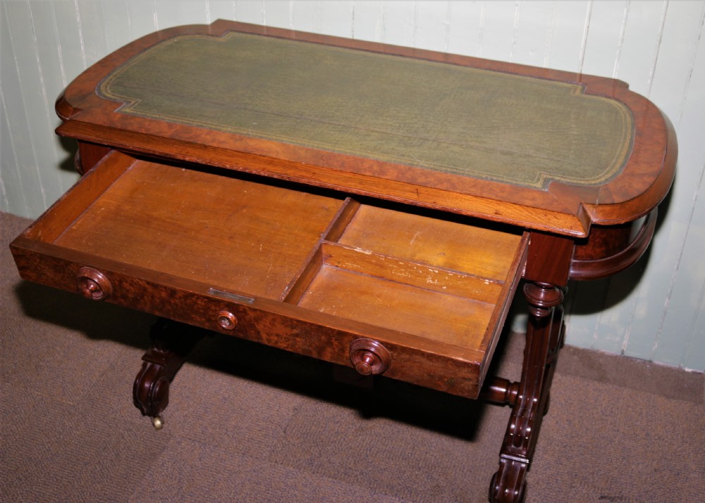 Victorian walnut desk. View III
