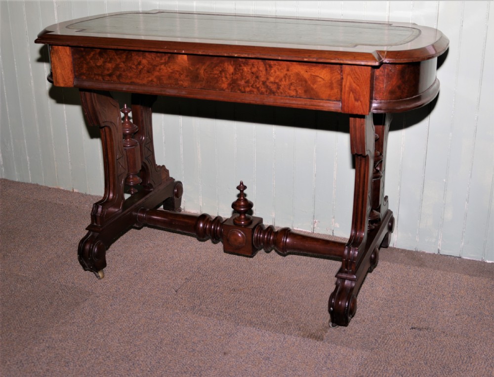 Victorian walnut desk. View V