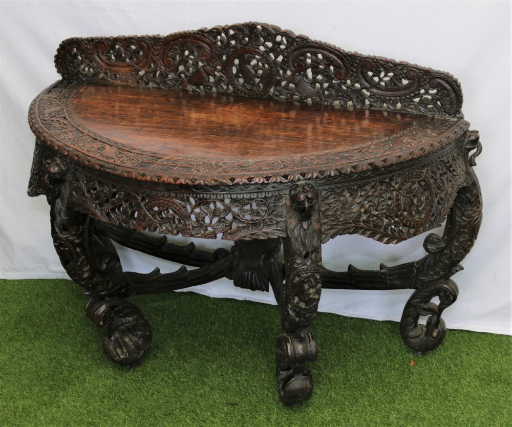  Carved side table