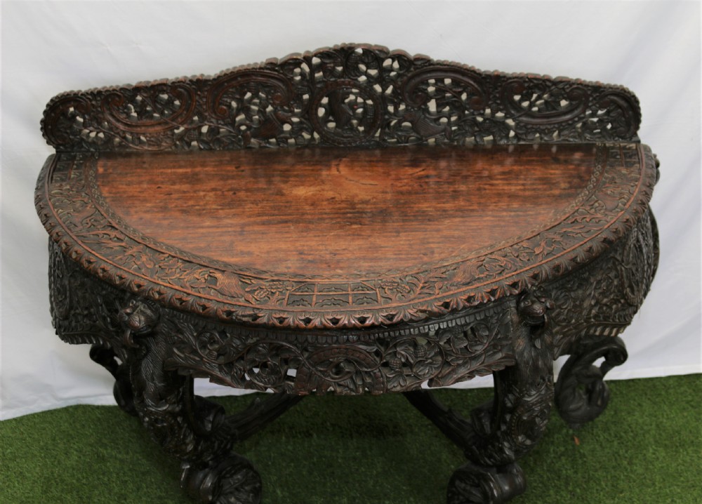  Carved side table View V