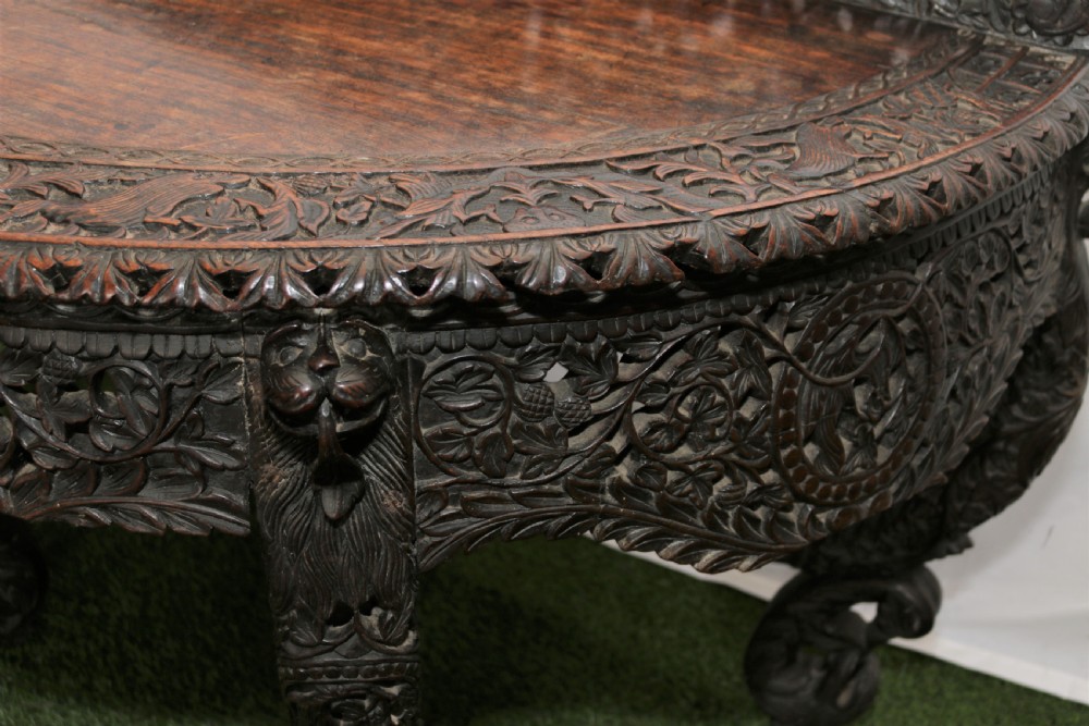  Carved side table View IX