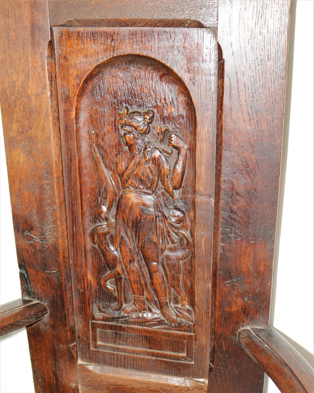 A pair of early  oak chairs View III