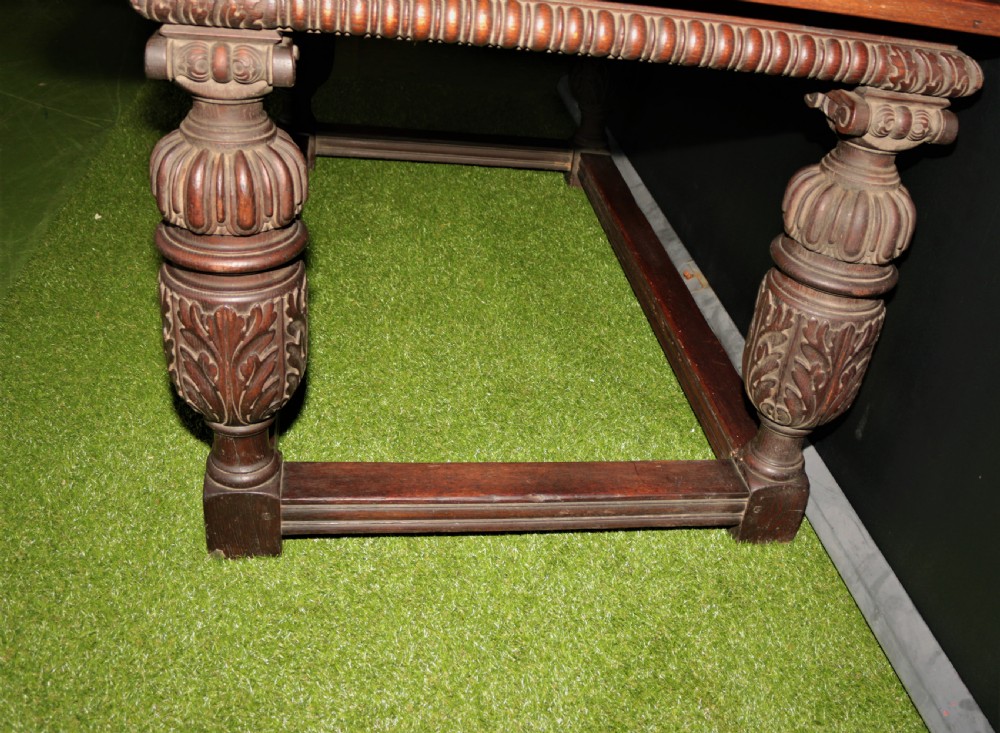 Oak Elizabethan  style table. View IV