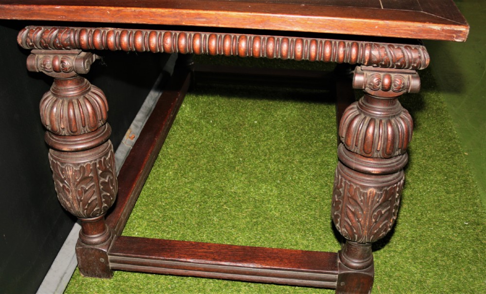 Oak Elizabethan  style table. View V