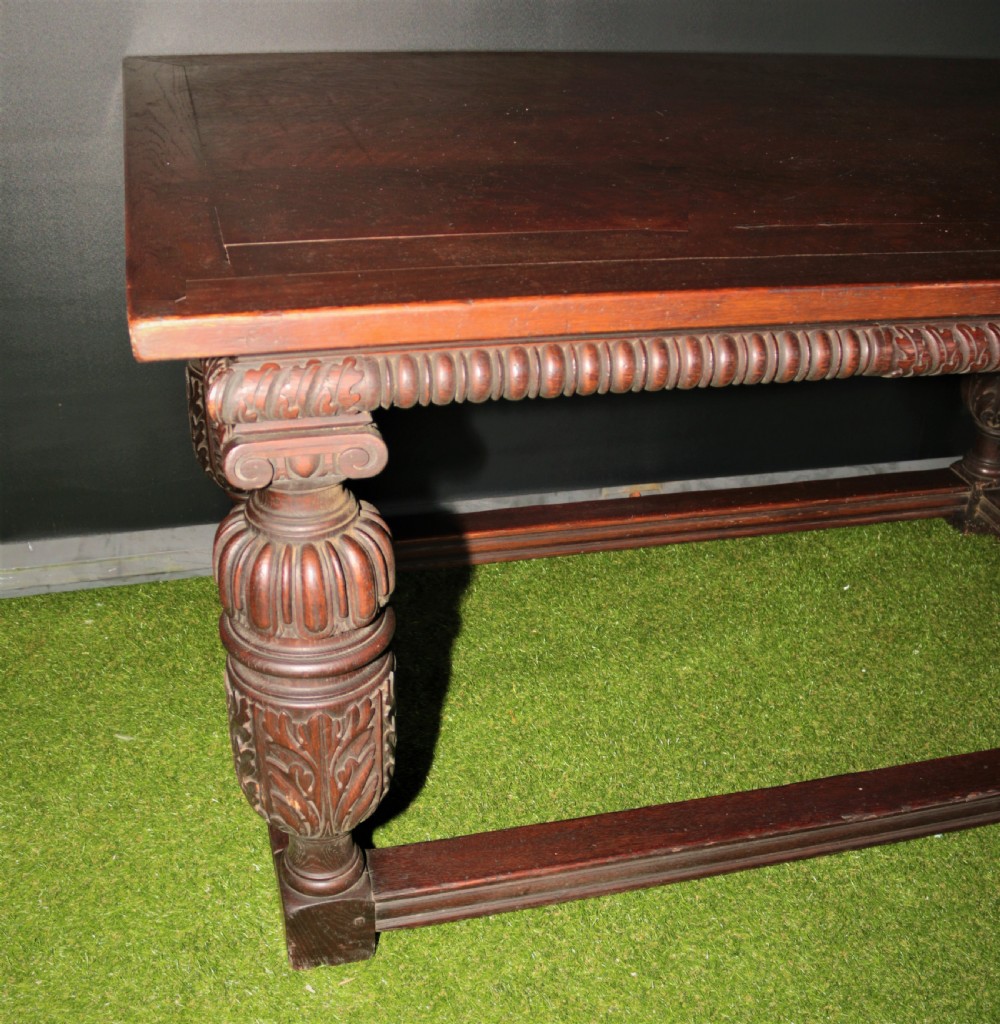 Oak Elizabethan  style table. View VI