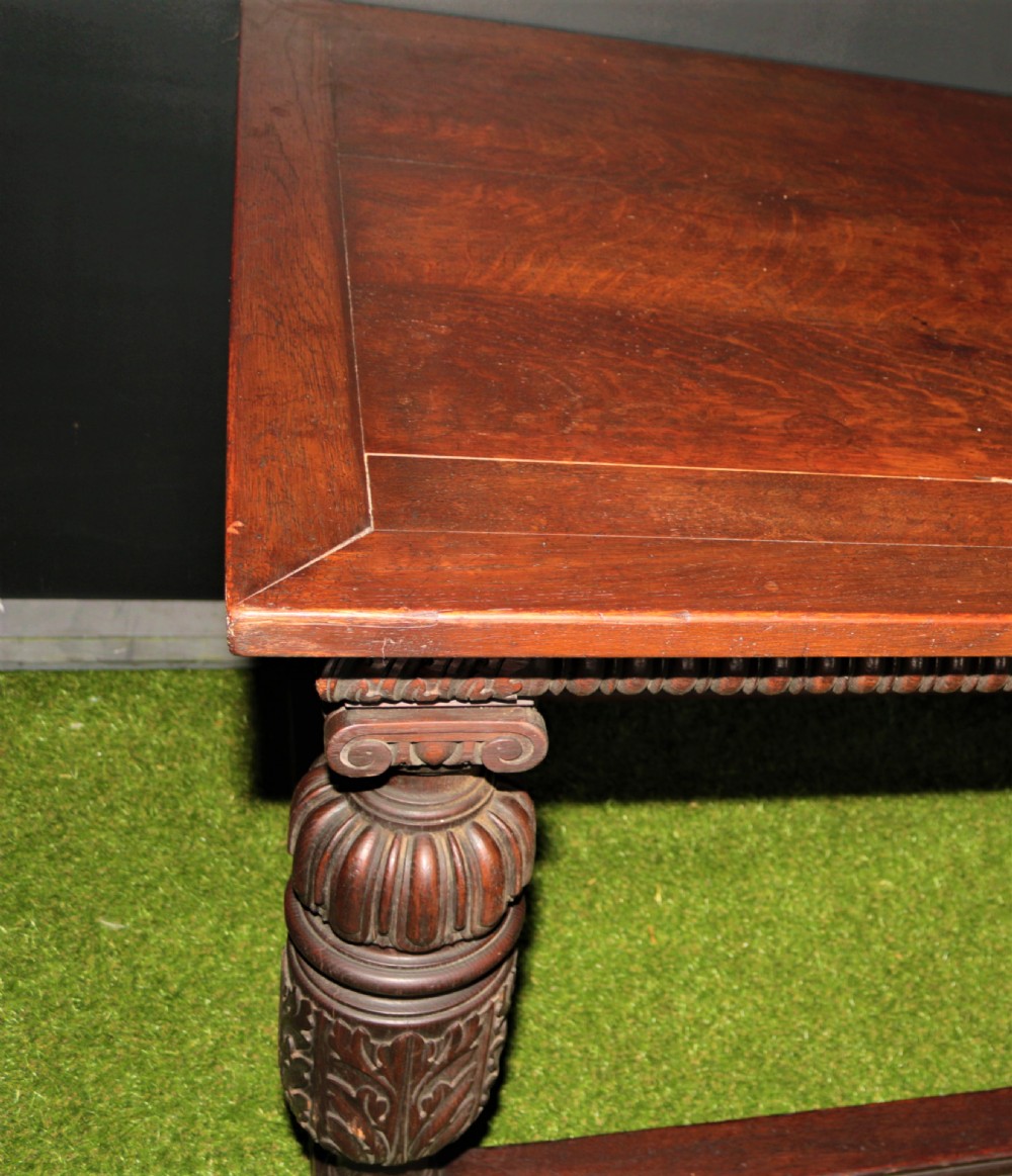 Oak Elizabethan  style table. View VII