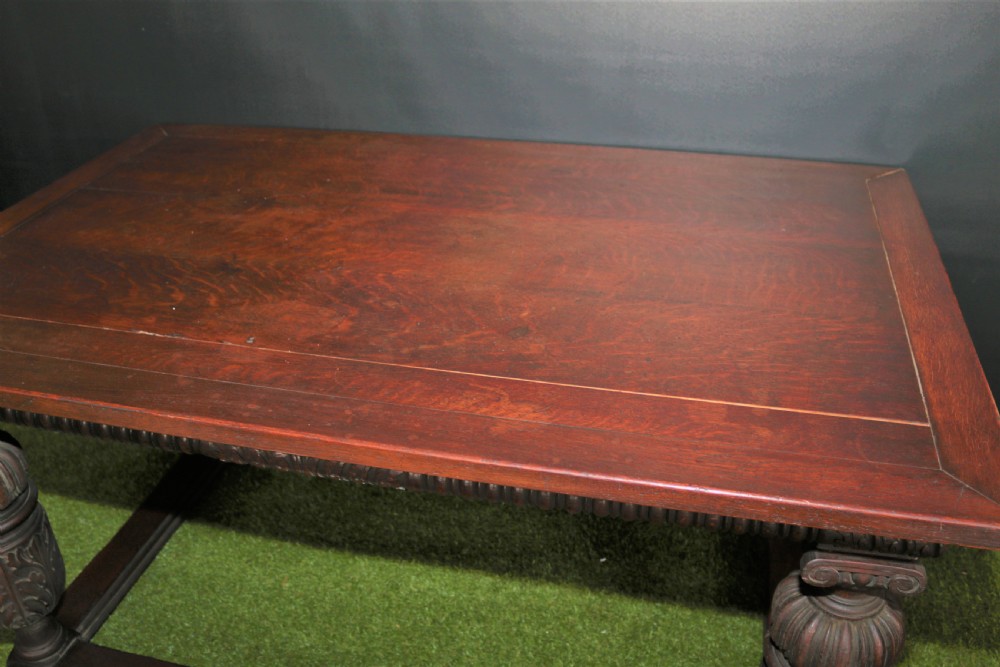 Oak Elizabethan  style table. View VIII