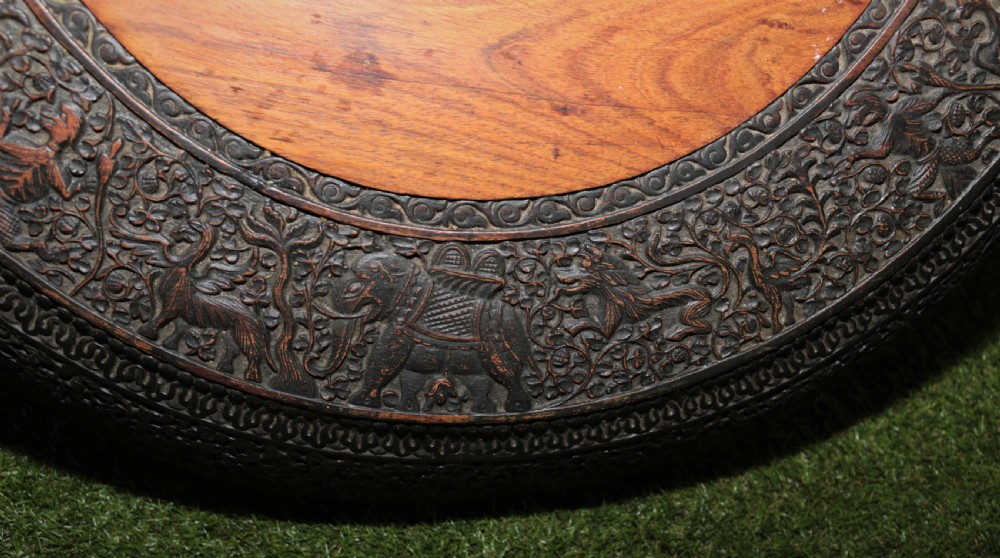 Anglo Indian carved table.  View III