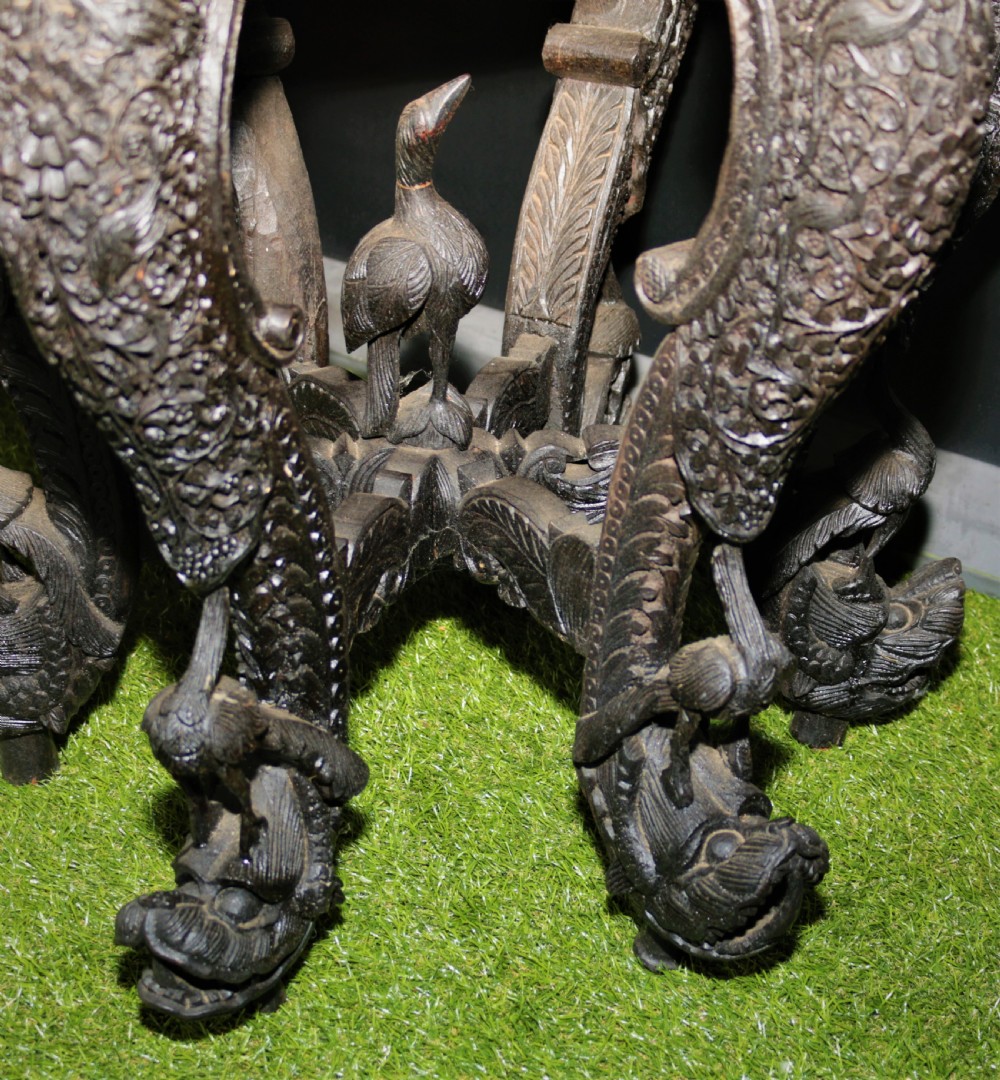 Anglo Indian carved table.  View V