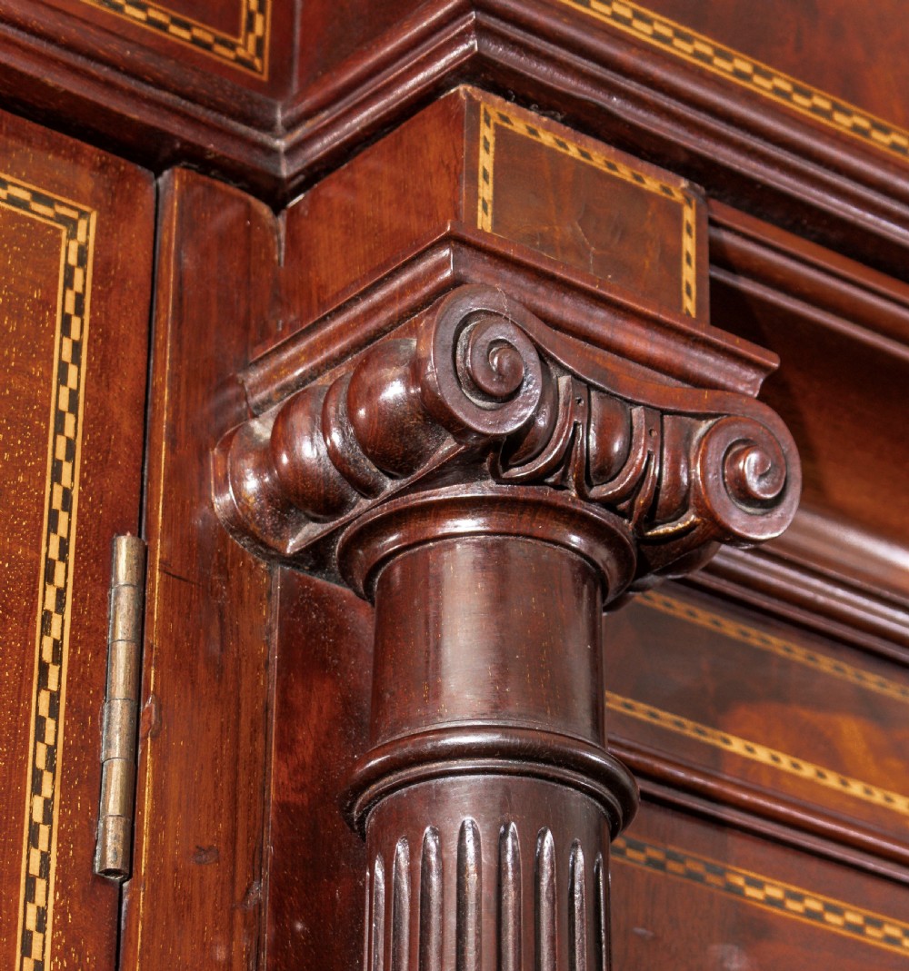 Edwardian inlaid wardrobe View III
